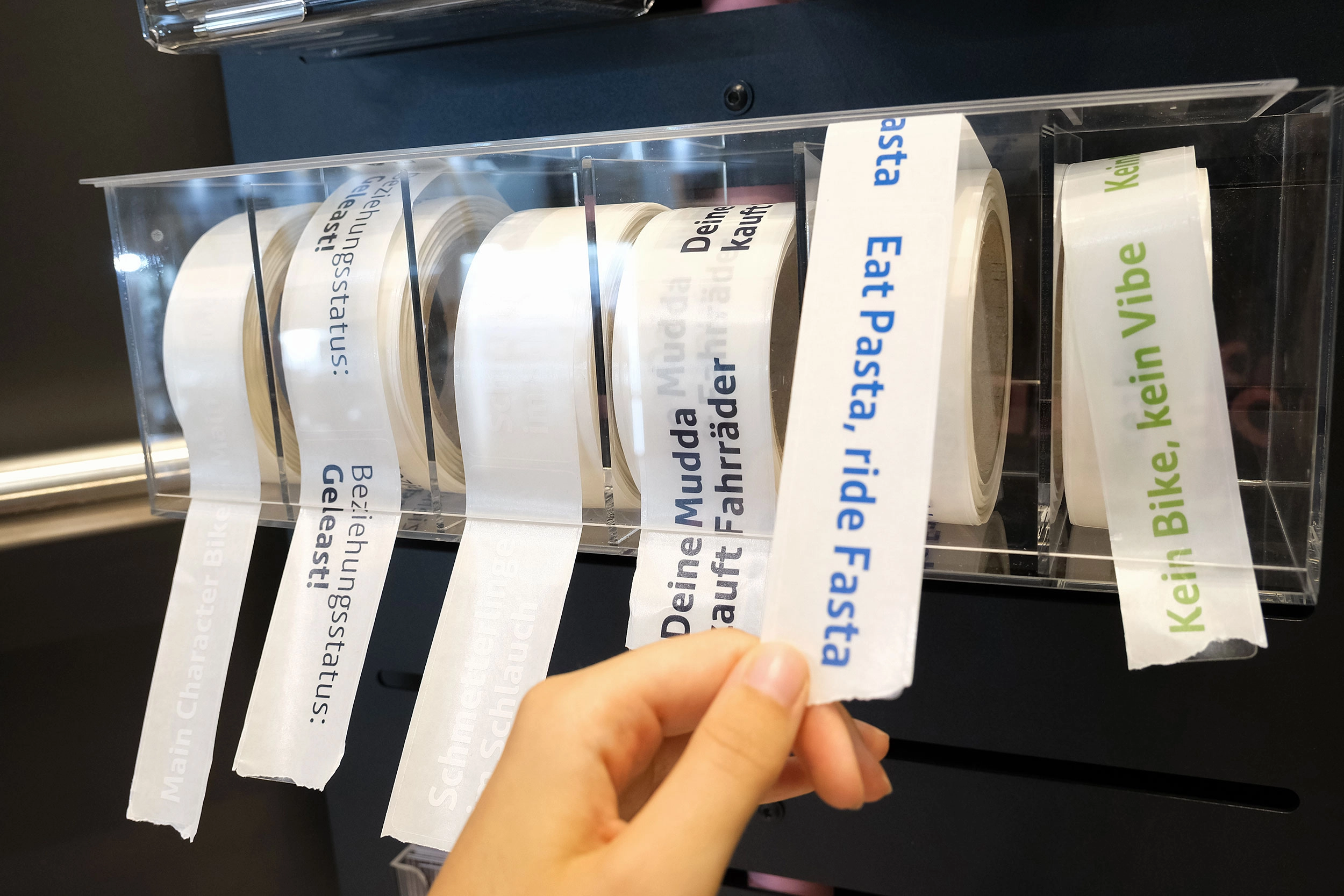 Fahrrad Sticker "Eat Pasta ride Fasta"